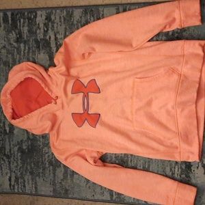 Under Armour hoodie/ orange size small